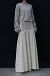 SWAYING 24 Autumn and Winter Thick Lapel Cardigan SW-SW24AW1T70-MH Beige Gray